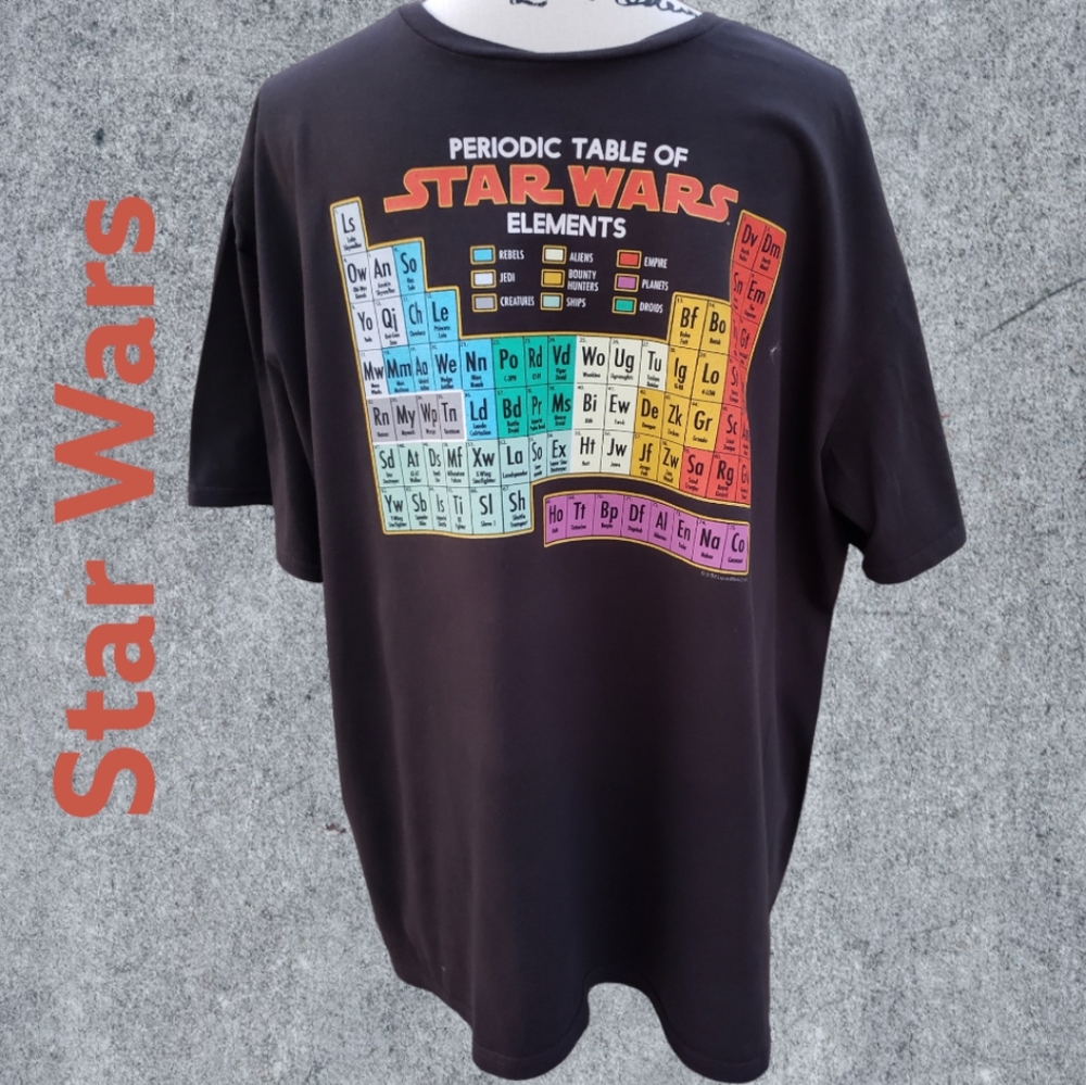 Star Wars Periodic Table black Tee